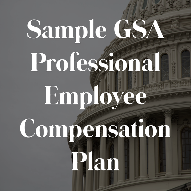 Sample Professional Employee Compensation Plan for GSA Proposals